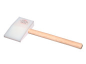 Plastic faced hammer wedge shape