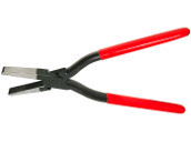 Tinsmith's flat nose pliers with lap joint