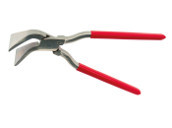 Tinsmith's seaming pliers, 45°angle with lap joint