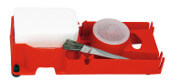 raudonas stabilus padėkliukas skirtas  stogdengio darbams nuvalant litavimo antgalius, pasidėti amoniako akmenį