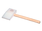 Plastic faced hammer wedge shape